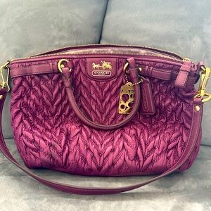 Coach Purple Shoulder Bag